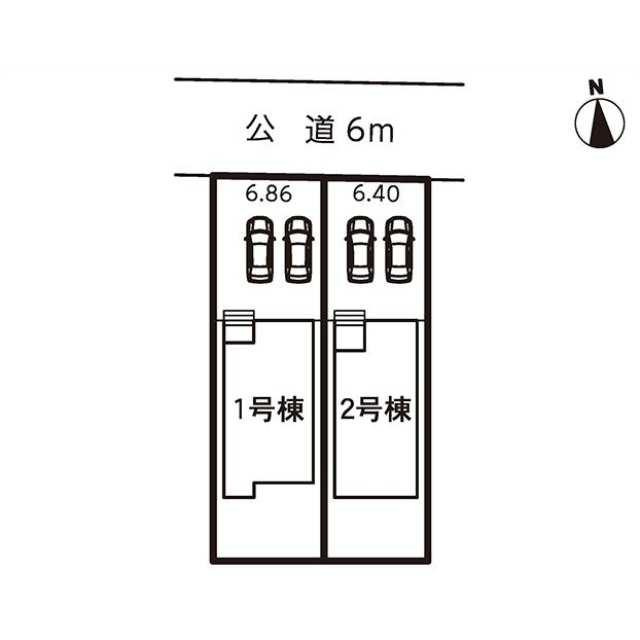 名古屋市港区東茶屋２丁目の新築一戸建の区画図| 
