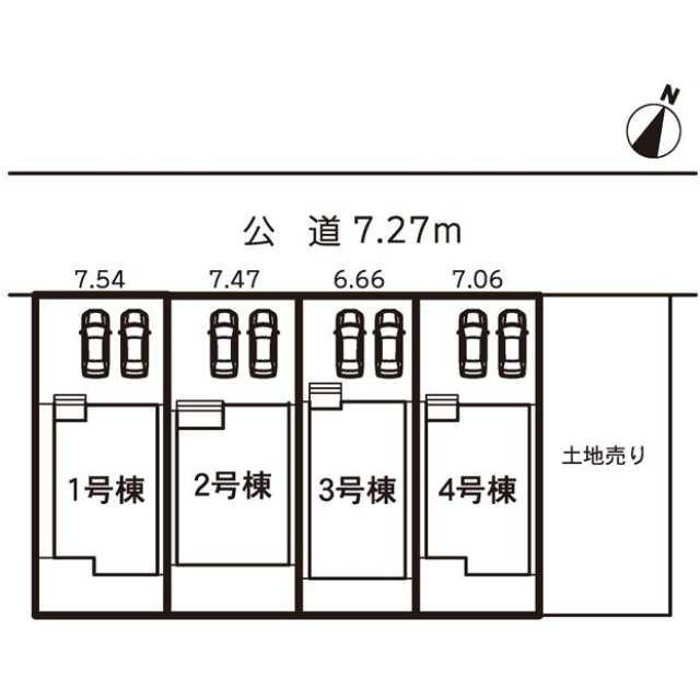 名古屋市港区錦町の新築一戸建の区画図| 