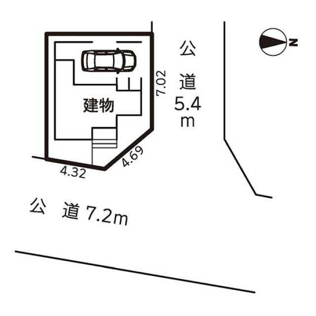 名古屋市港区津金２丁目の新築一戸建の区画図| 