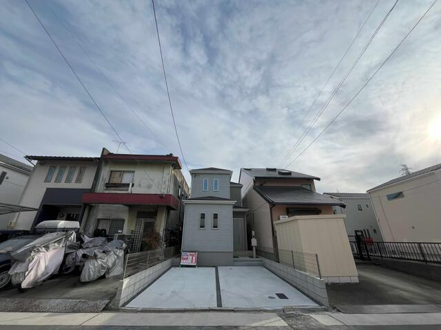 名古屋市中村区岩上町の新築一戸建の前面道路含む現地写真|現地外観写真 