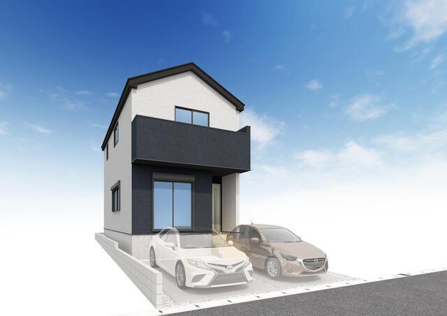 名古屋市瑞穂区中根町４丁目の新築一戸建の外観パース| 