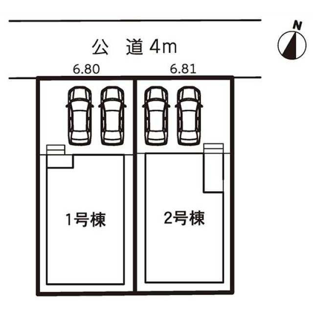 名古屋市瑞穂区白砂町３丁目の新築一戸建の区画図| 