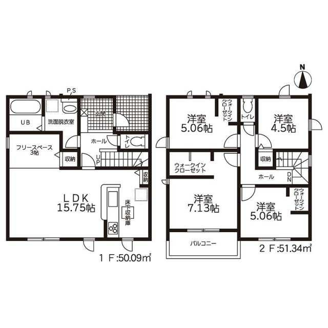 名古屋市北区楠味鋺５丁目の新築一戸建