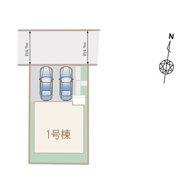 名古屋市北区六が池町の新築一戸建の区画図|全体区画図 