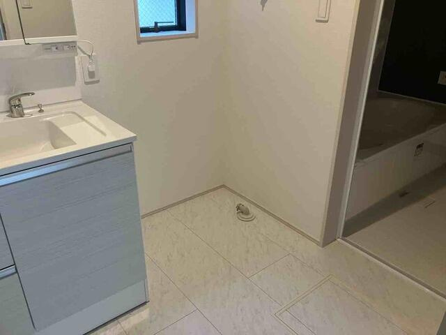 名古屋市北区中切町２丁目の新築一戸建のランドリースペース|2号棟　洗面所 