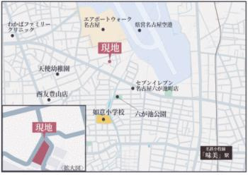 名古屋市北区北久手町の新築一戸建の地図| 