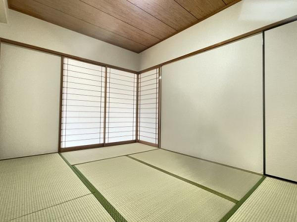 名古屋市北区平安２丁目の中古マンションの和室|「和室」LDKに面しており一体… 