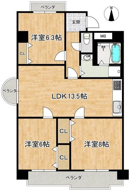 名古屋市名東区亀の井３丁目の中古マンション