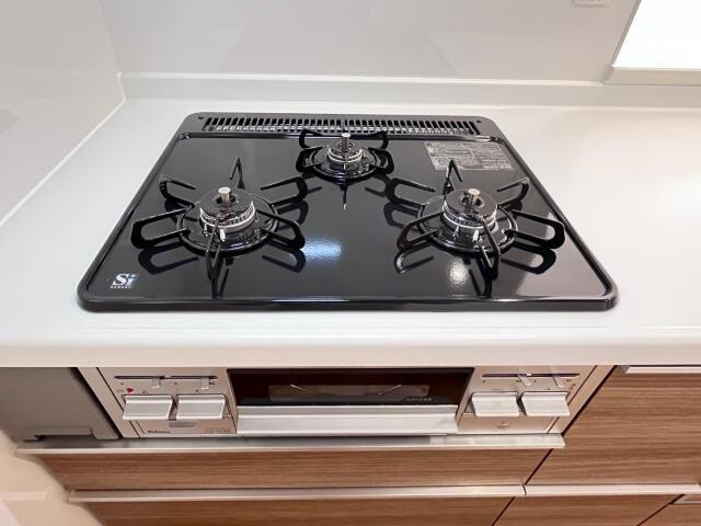 名古屋市港区船頭場２丁目の新築一戸建のキッチン|ガスコンロ（3号棟） 