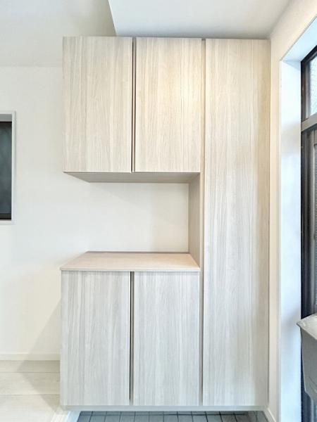 名古屋市中川区万場３丁目の中古一戸建の収納|「玄関」壁付けの靴箱付きです。 