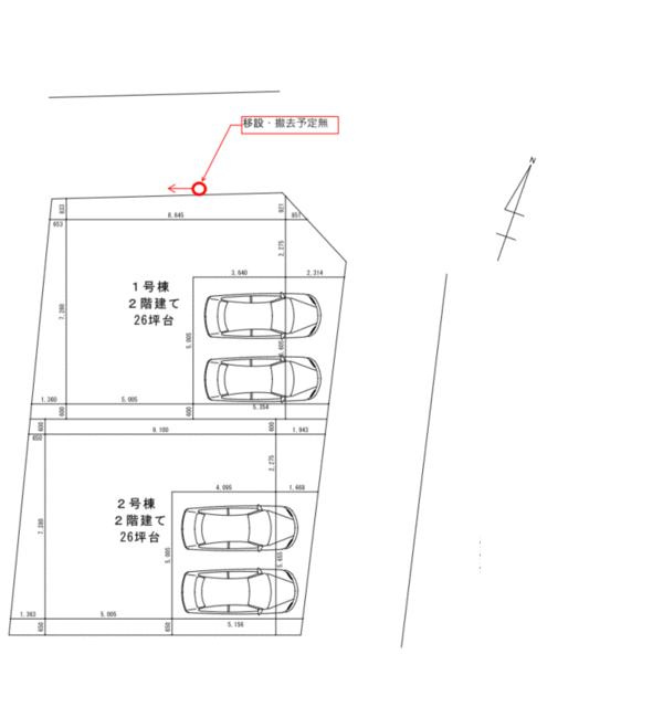 名古屋市千種区希望ケ丘３丁目の売地の区画図| 