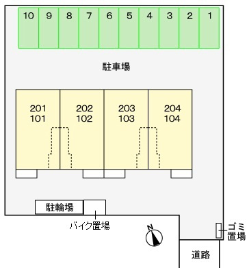 パセーオNSの区画図