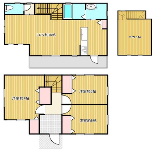 【間取り】 | 綱島東５丁目　新築一戸建て