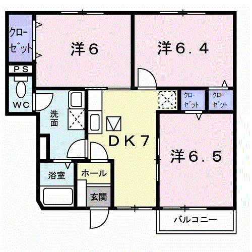 サファイアンエレガンスＤの間取り