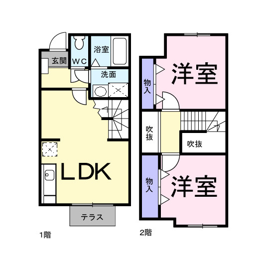 ニュークレストール光ケ丘の間取り