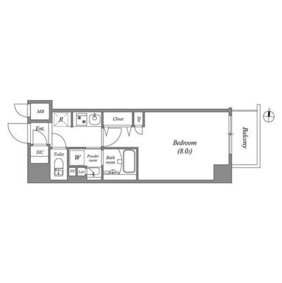 ルネサンスコート錦糸町の間取り