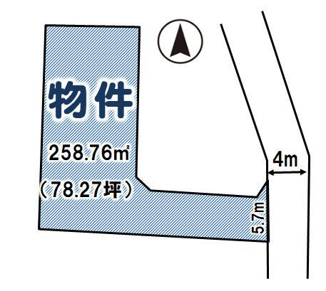 小山市駅南町3丁目の土地図
