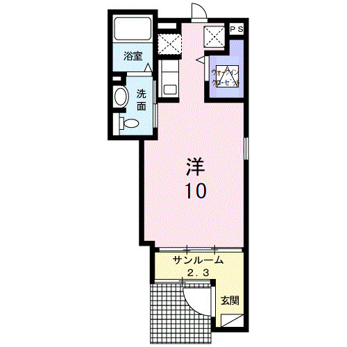 シャングリラⅡの間取り|使い勝手の良い間取りです♪