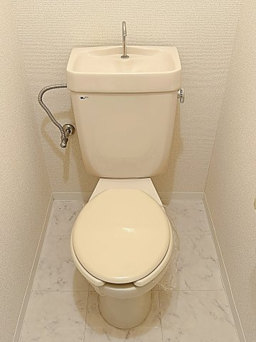 プレステージ社が丘のトイレ|落ち着いた色調のトイレです