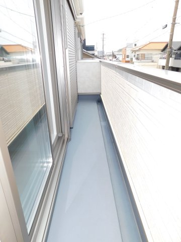 名古屋市中川区中須町字辻ノ上の新築一戸建のバルコニー|◇バルコニー◇　　洋室２部屋から出入りできるワイドバルコニー♪　