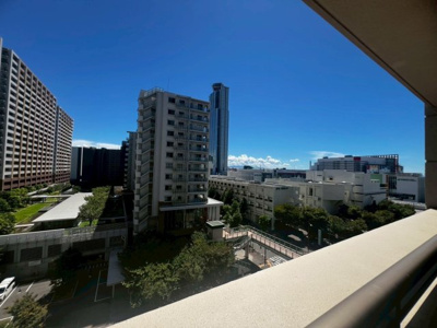 【展望】 | リバーガーデンコスモスクエア | ８階部分ですよ！通風・眺望良好ですので、爽やかな気分でお過ごしいただけますよ！