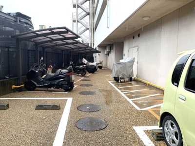 【駐輪場】 | リバーガーデンコスモスクエア | こすも保育園まで徒歩１分！小さなお子様のいるご家庭も安心ですね！