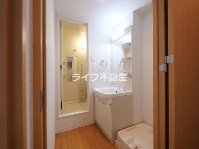 М’プラザ玉造の洗面所|スペースが確保できる洗面所です