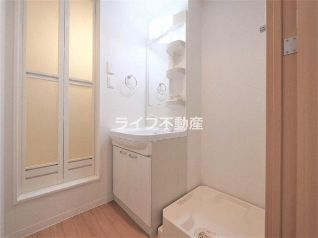 М’プラザ玉造の洗面所|コンパクトで使いやすい洗面所