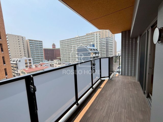 Gioia城東中央のバルコニー