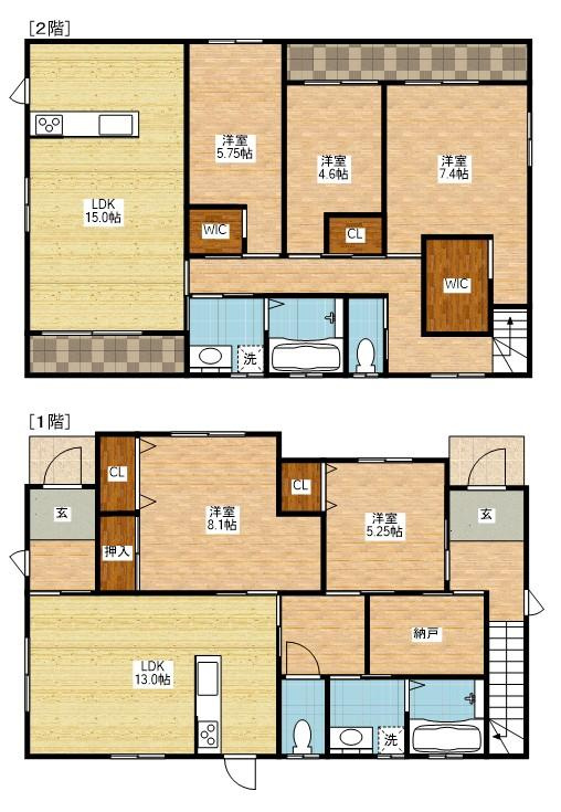 豊洋台1丁目戸建の間取り