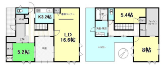 【間取り】 | 戸建　古三津3丁目