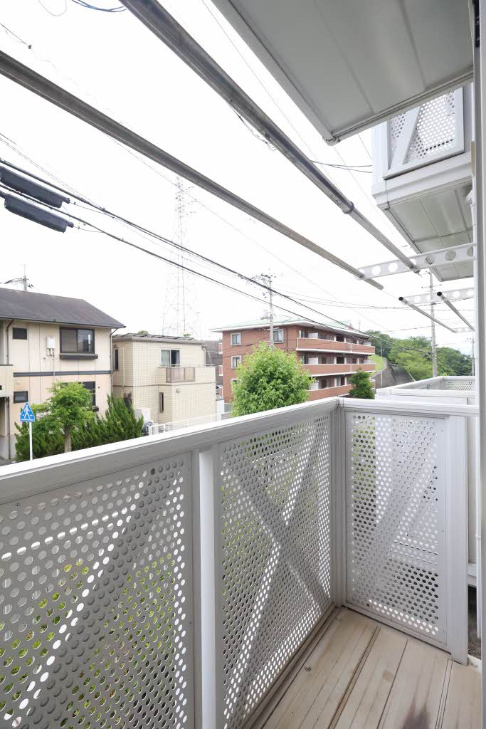 フレグランスセトミB棟のバルコニー