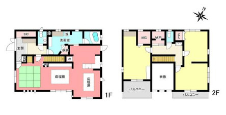 【間取り】 | 館林市西高根町売戸建住宅