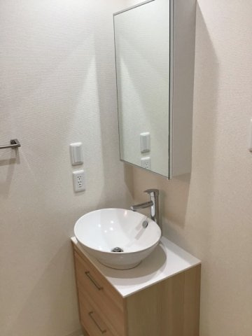 フジパレス東羽衣Ⅱ番館の独立洗面台|独立洗面台あり、毎朝おしゃれに忙しい女性の方におすすめです