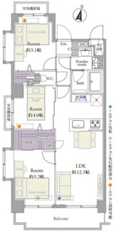 【間取り】 | ワコーレ所沢Ⅲ | ワコーレ所沢Ⅲ