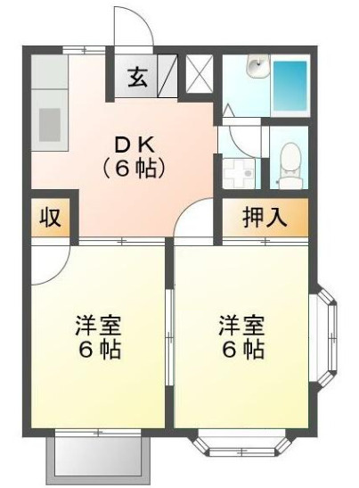 エルディム藤の間取り
