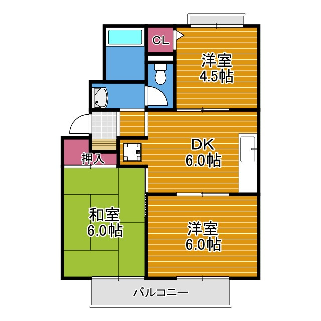フレールの間取り