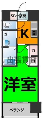 仲介手数料0円！CREST TAPP平安通の間取り