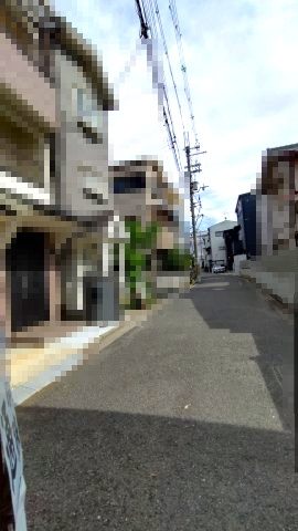 東大阪市西岩田1丁目　中古戸建の前面道路含む現地写真