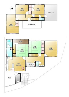 【間取り】 | 高槻市大和１丁目　中古戸建