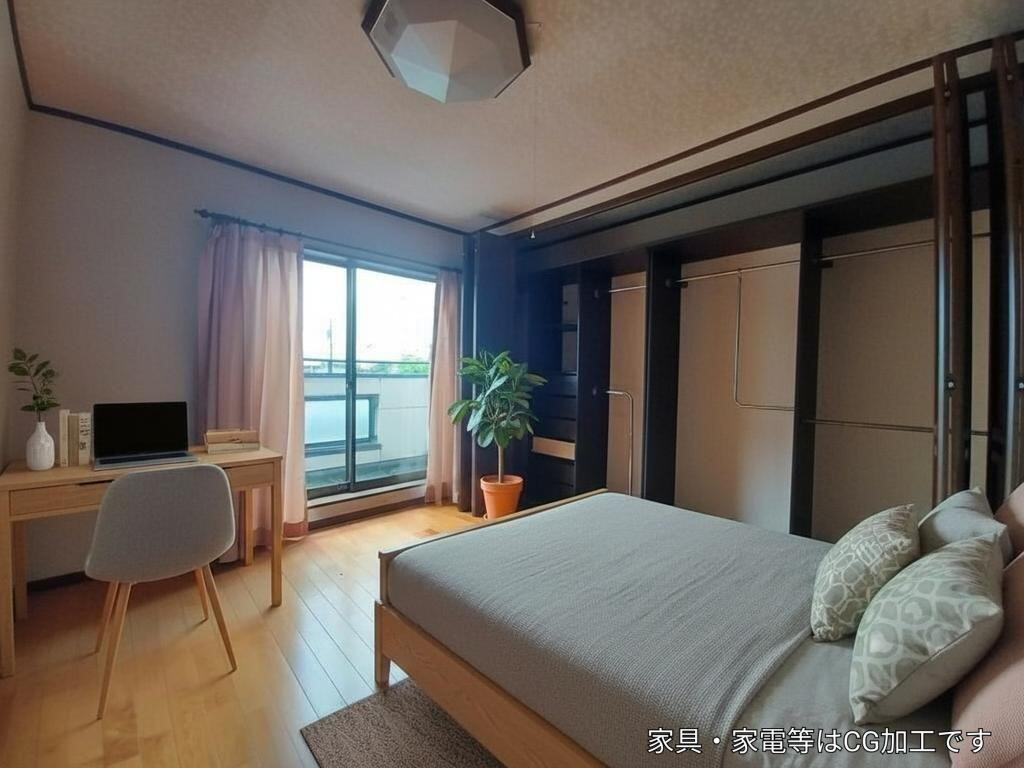 熊本市東区健軍４丁目の中古一戸建の洋室|6帖(AI家具)