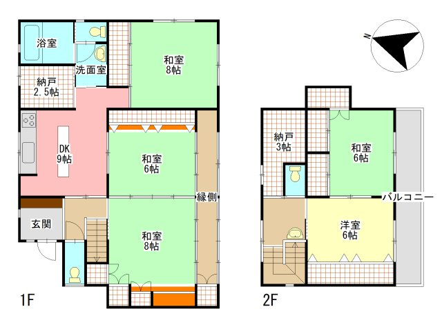 熊本市東区健軍４丁目の中古一戸建の間取り