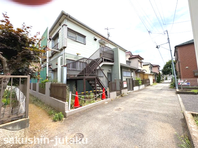 新栄２丁目　売地の前面道路含む現地写真|北西側４ｍ私道　間口約12.2ｍ