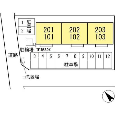 カサグランデの区画図
