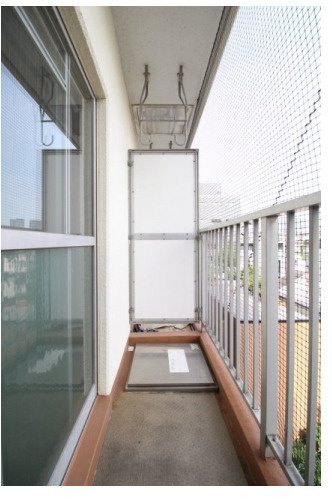 マンション神楽坂のバルコニー