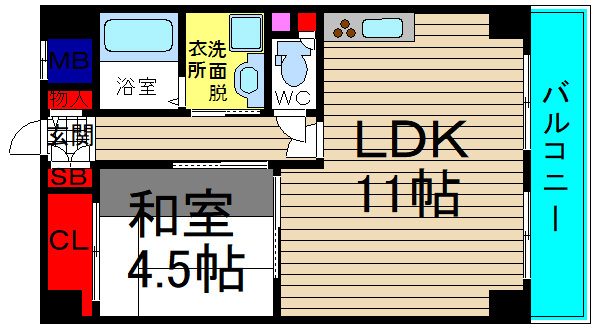 ポートヴィラメイセイの間取り