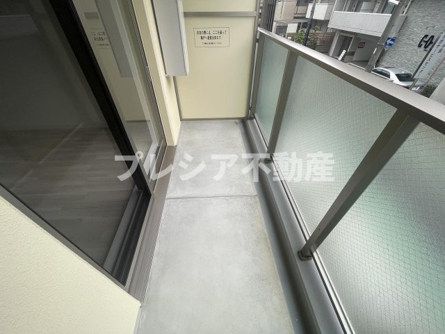 ハックスビエント甲子園口のバルコニー