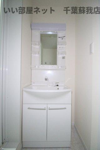 マロン クレールの洗面所|朝の準備に活躍する、洗髪洗面化粧台！