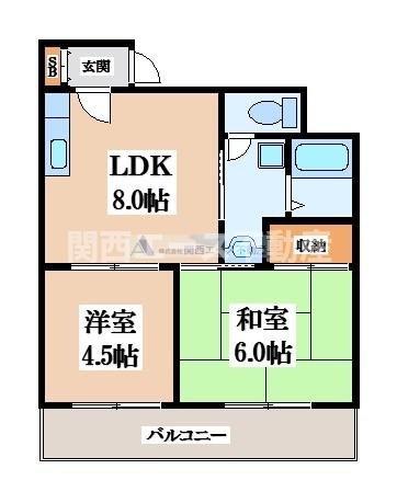 【間取り】 | メゾンドール若江北