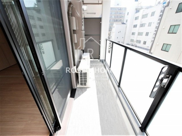 パンセ新町のバルコニー